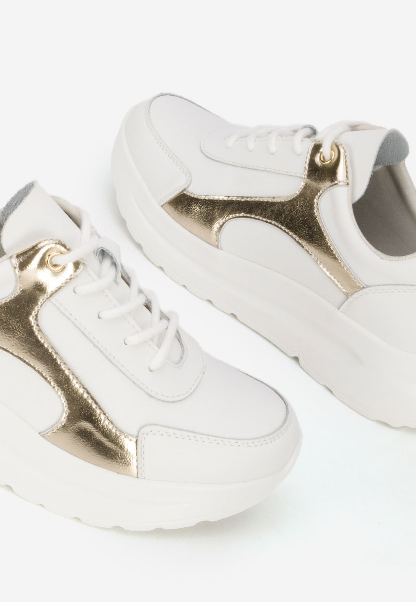 Bílé kožené dámské sneakersy Arkania V2