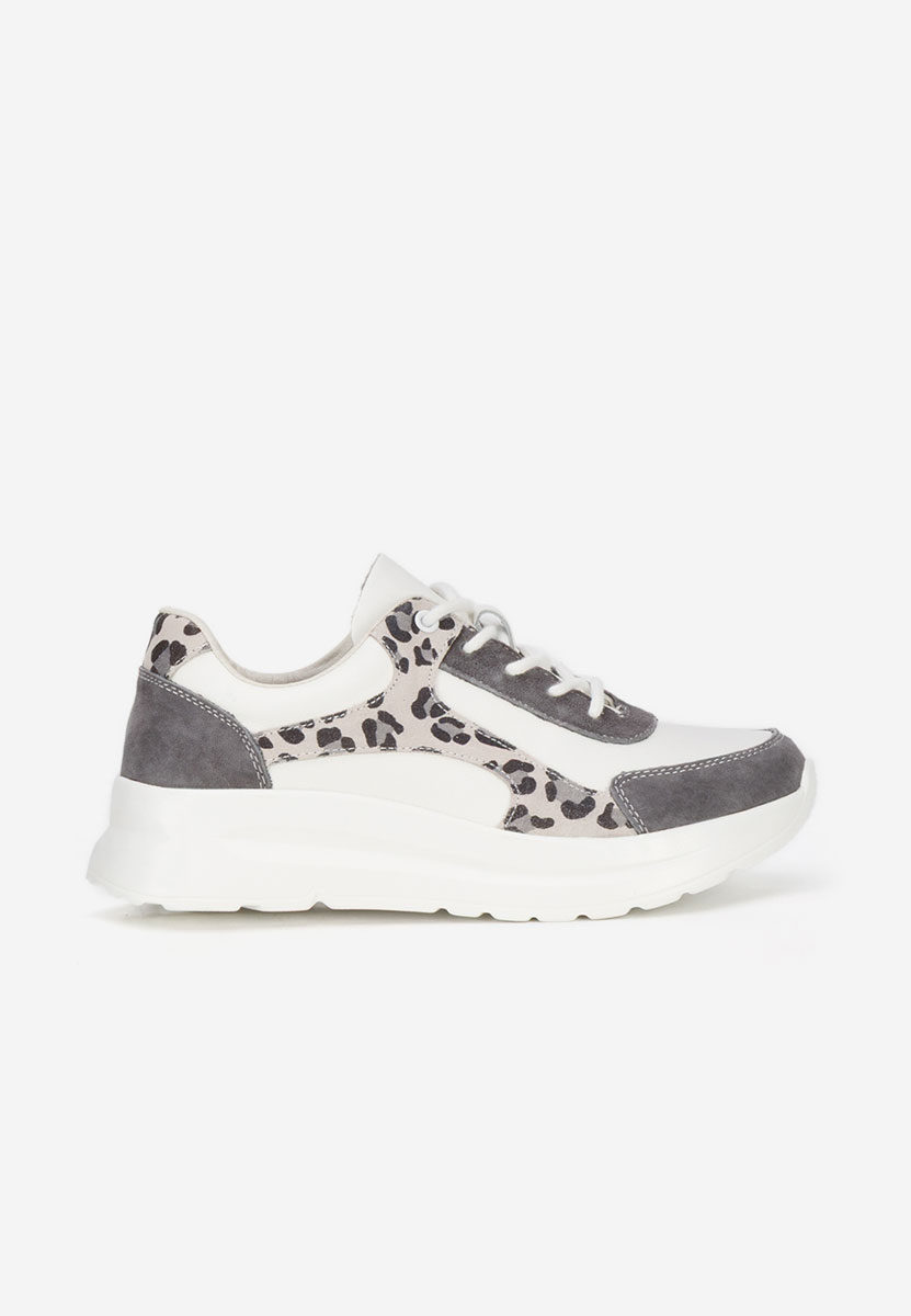 Bílé kožené dámské sneakersy Arkania