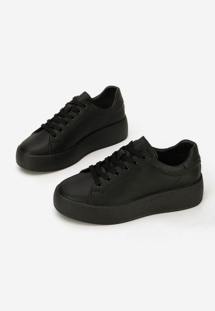 Černé kožené dámské sneakersy Calypso