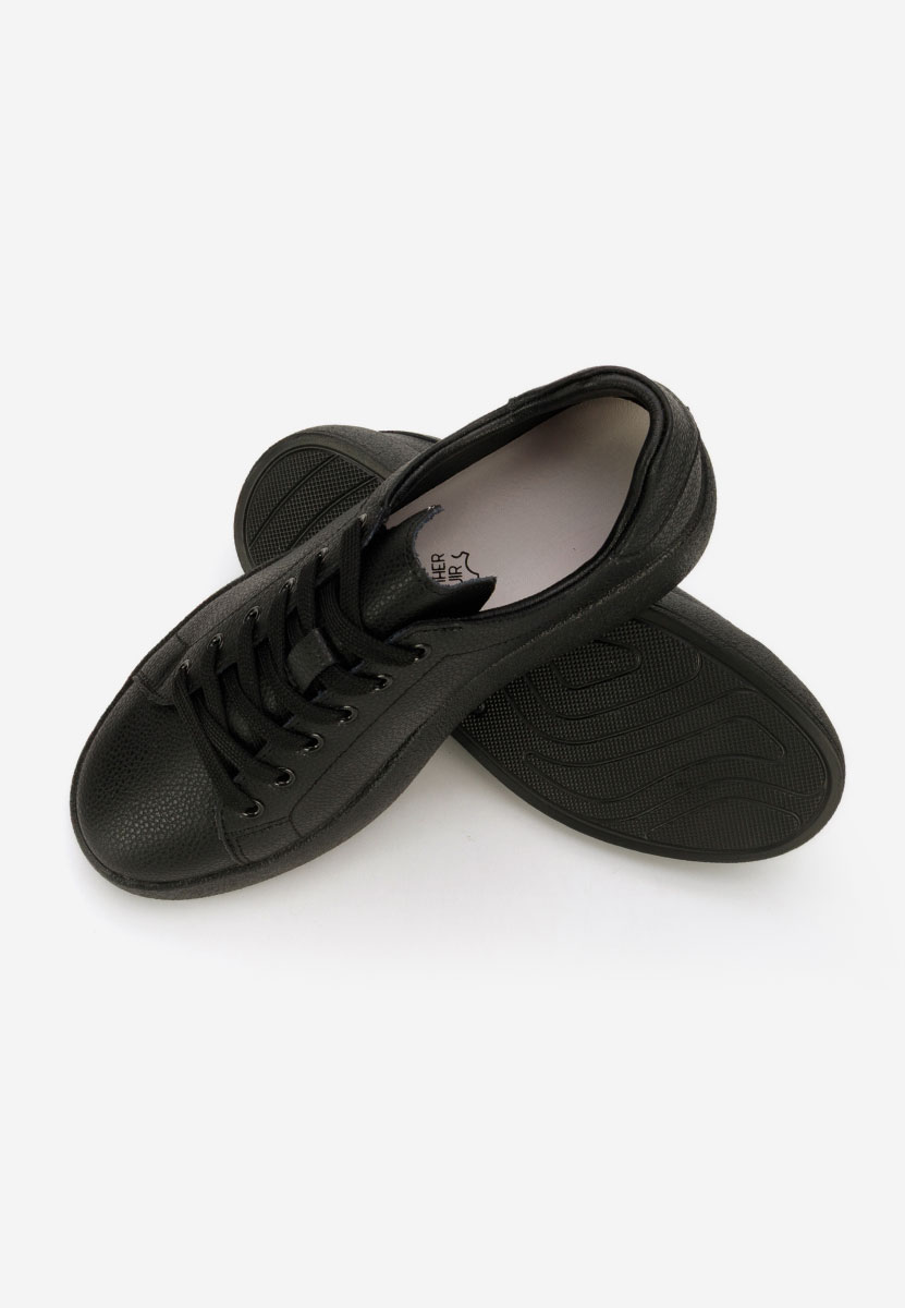Černé kožené dámské sneakersy Calypso