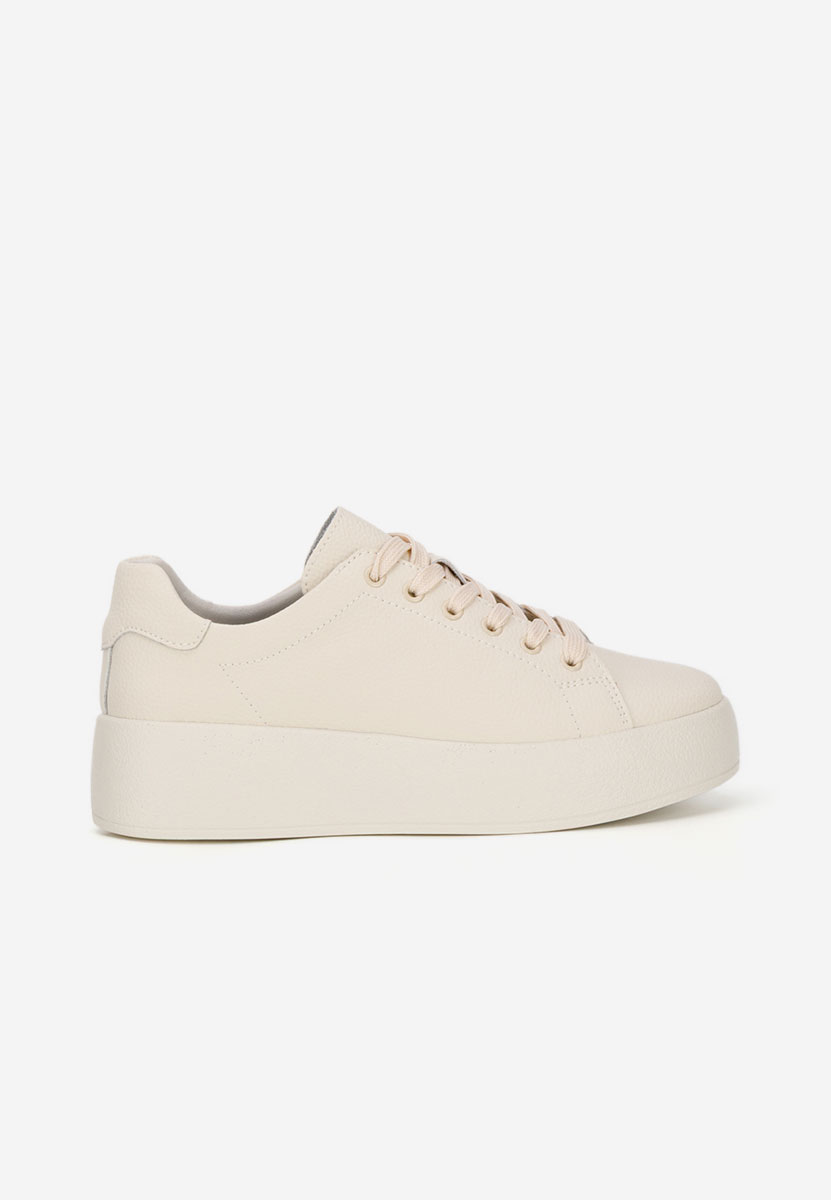 Béžové kožené dámské sneakersy Calypso