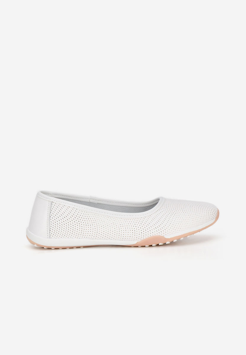 Bílé dámské baleríny Sindia