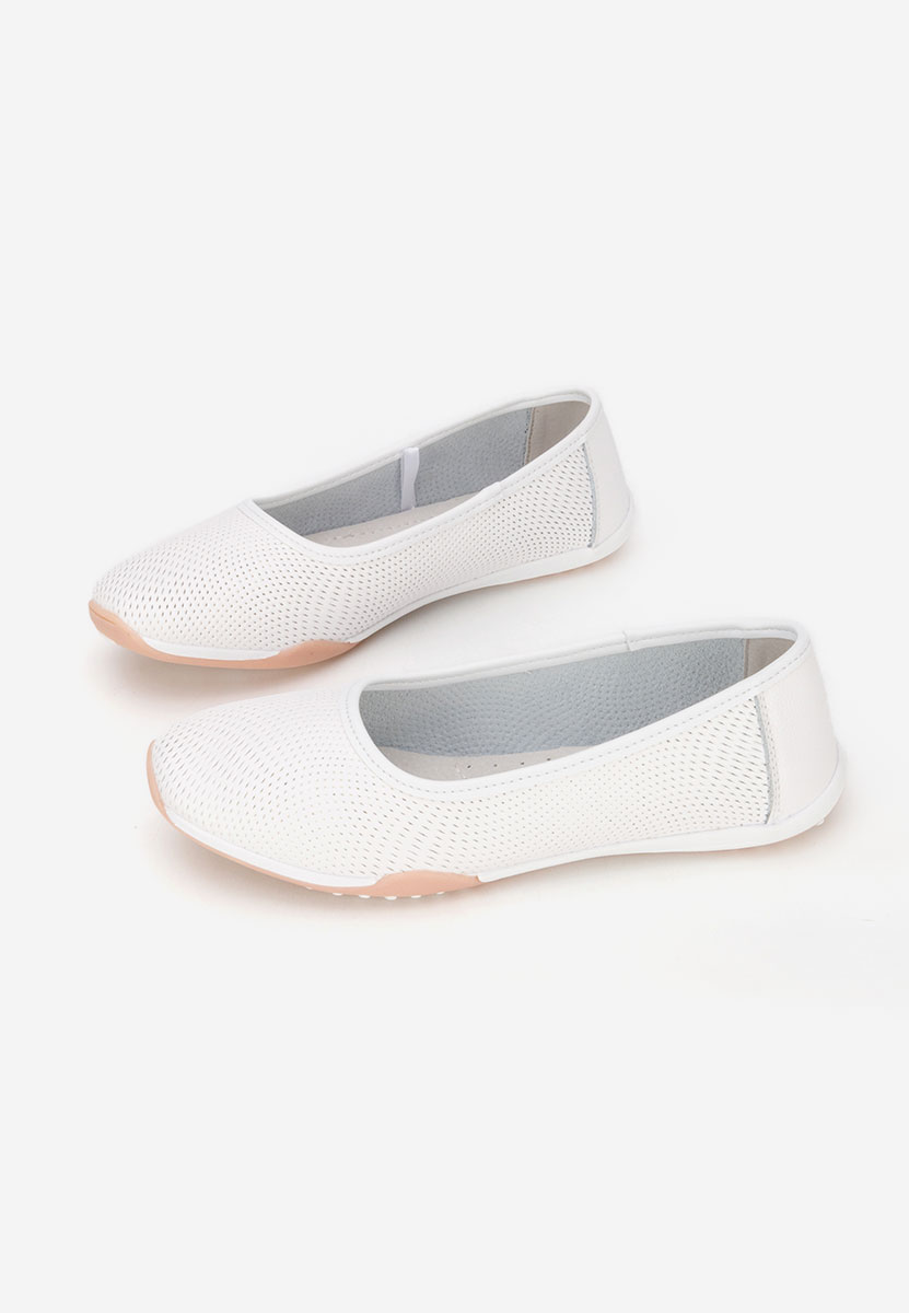 Bílé dámské baleríny Sindia
