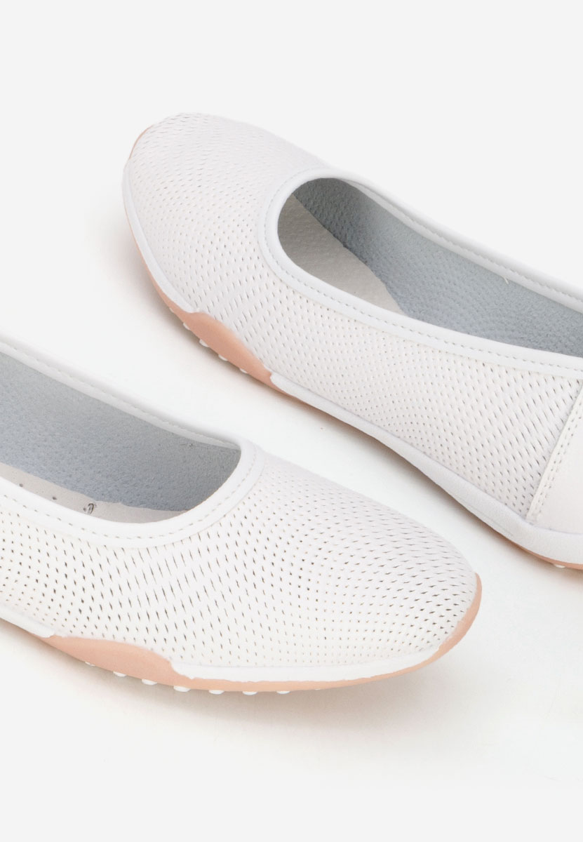 Bílé dámské baleríny Sindia