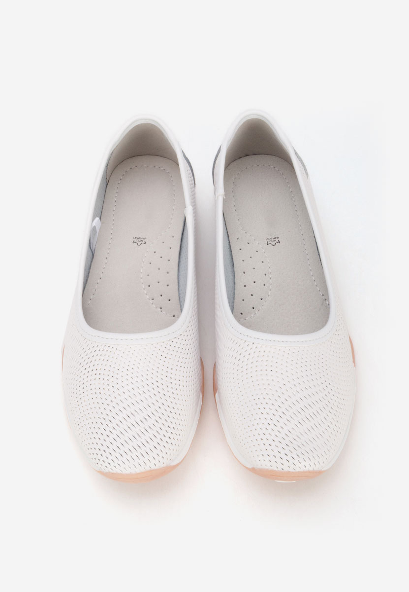 Bílé dámské baleríny Sindia