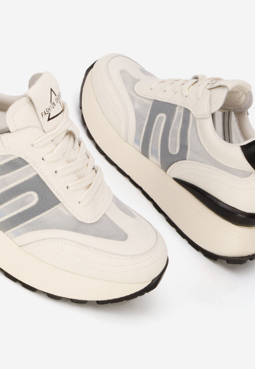 Béžové kožené dámské sneakersy Vladia V2