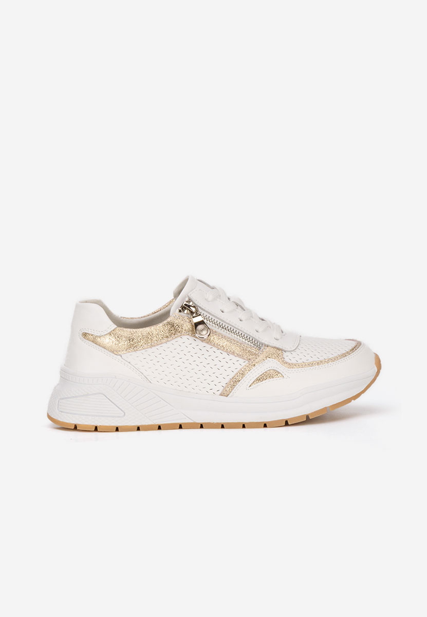 Bílé kožené dámské sneakersy Penelopia