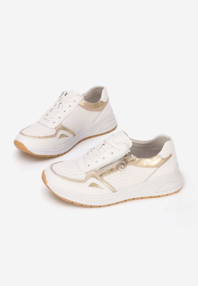 Bílé kožené dámské sneakersy Penelopia