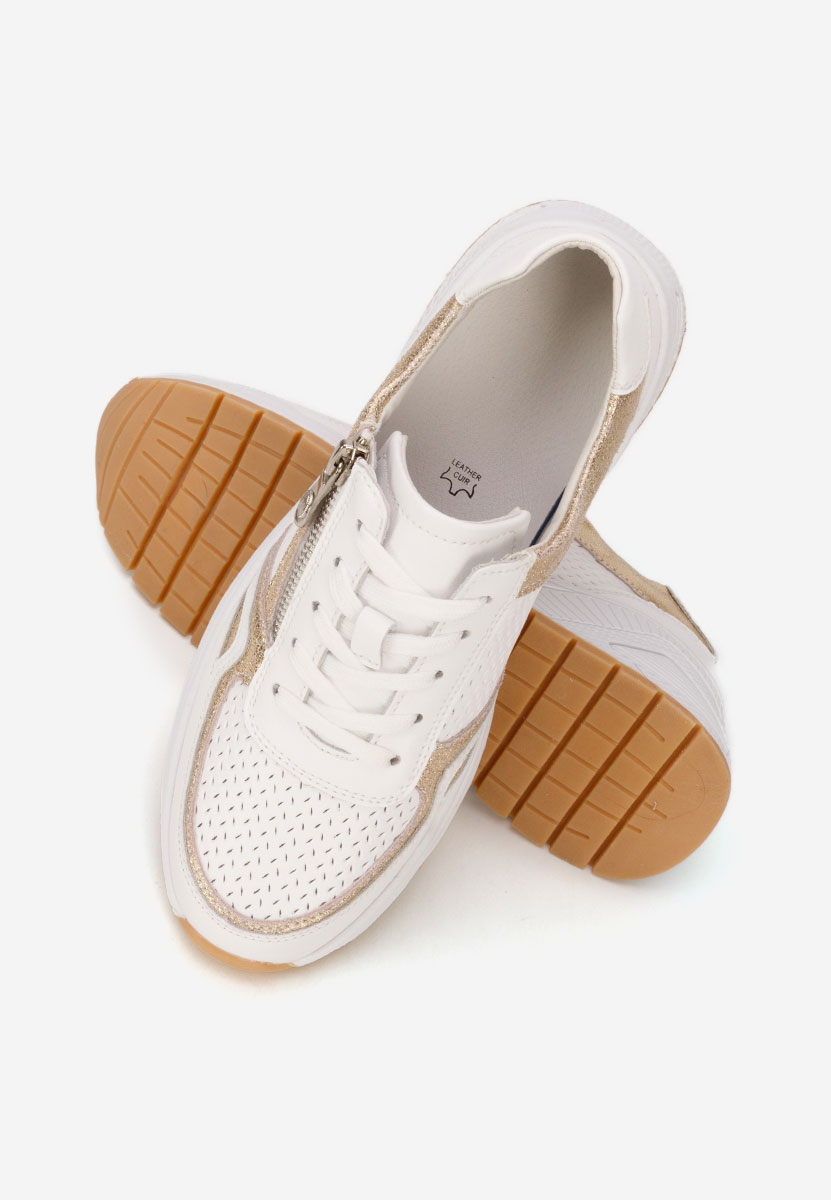 Bílé kožené dámské sneakersy Penelopia