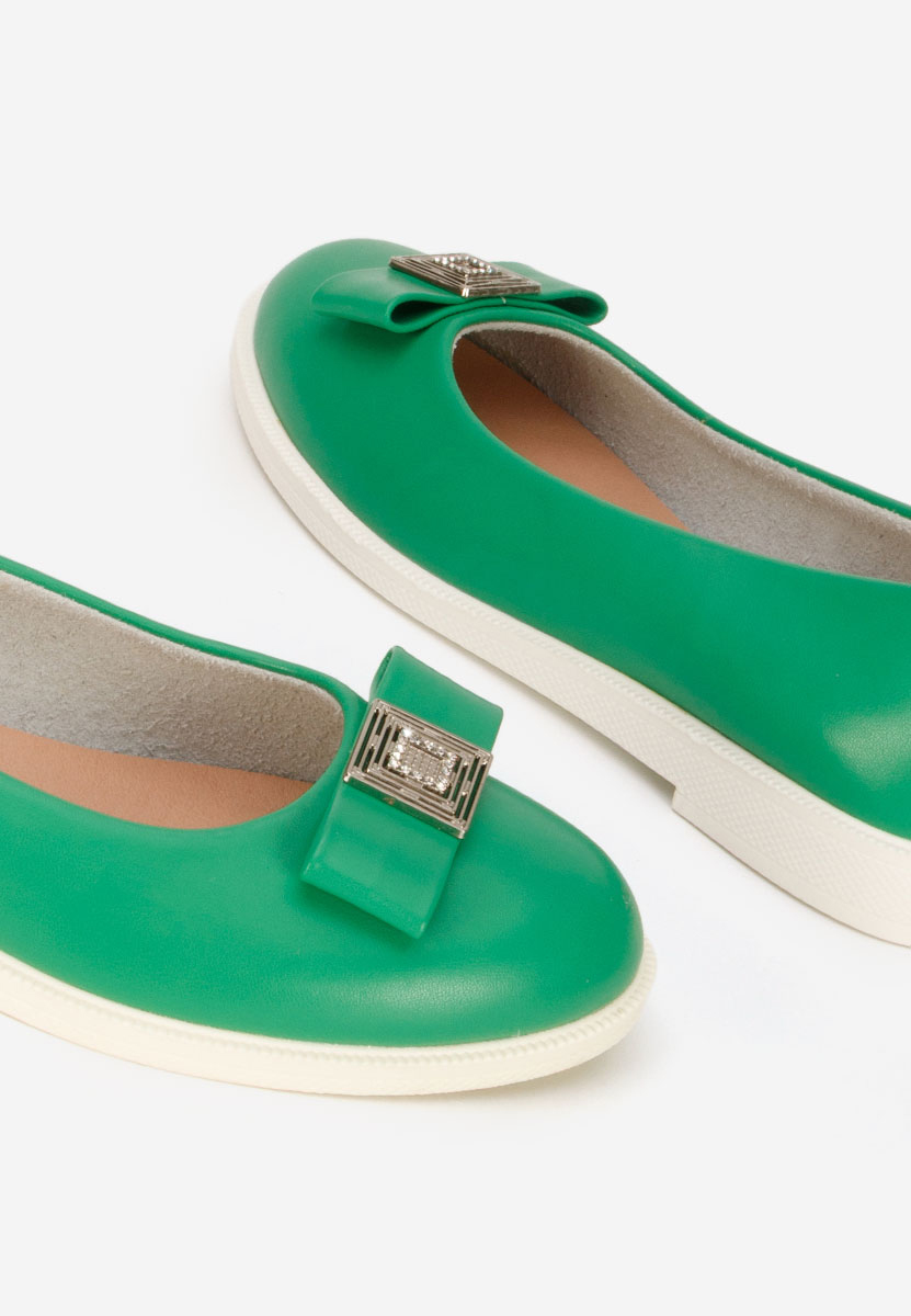 Zelené dámské baleríny Sidiona