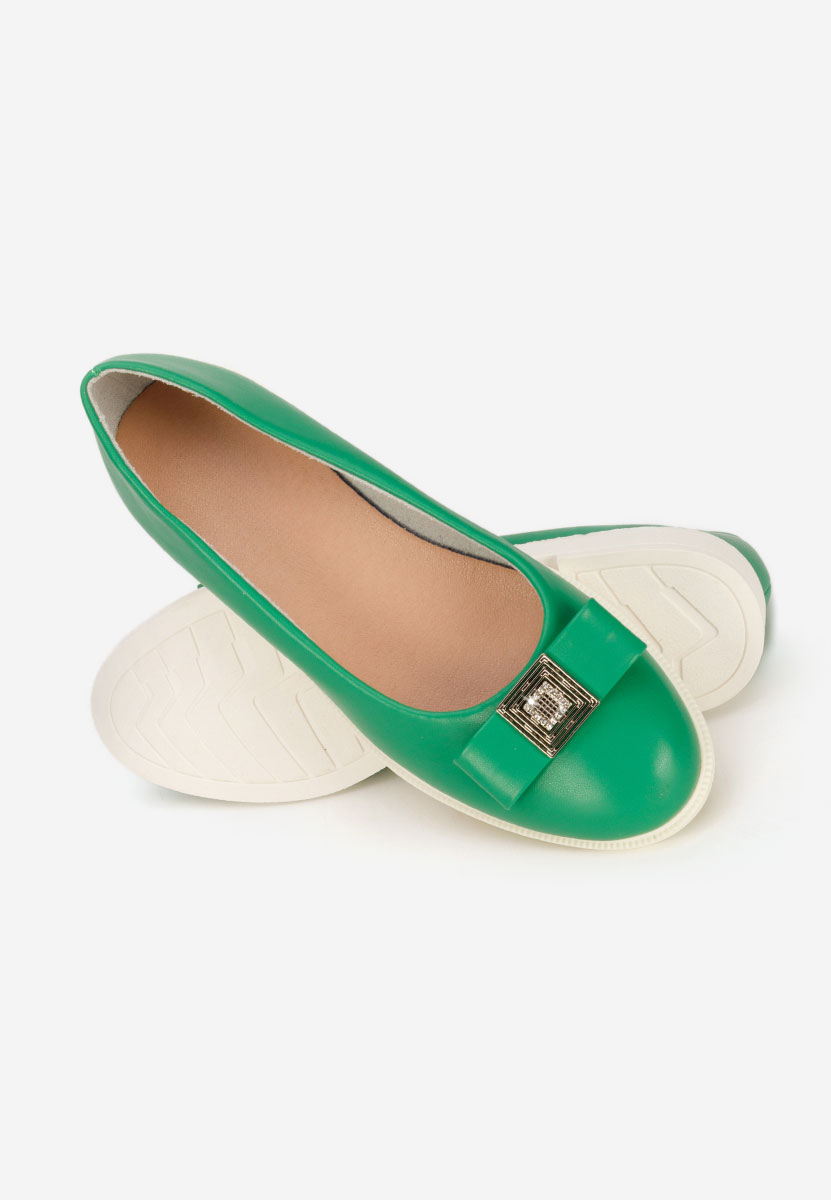 Zelené dámské baleríny Sidiona