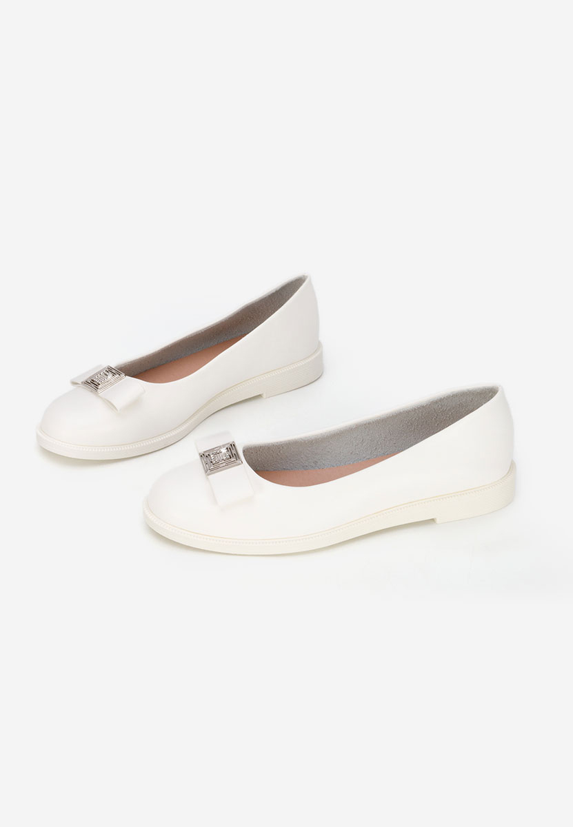 Bílé dámské baleríny Sidiona