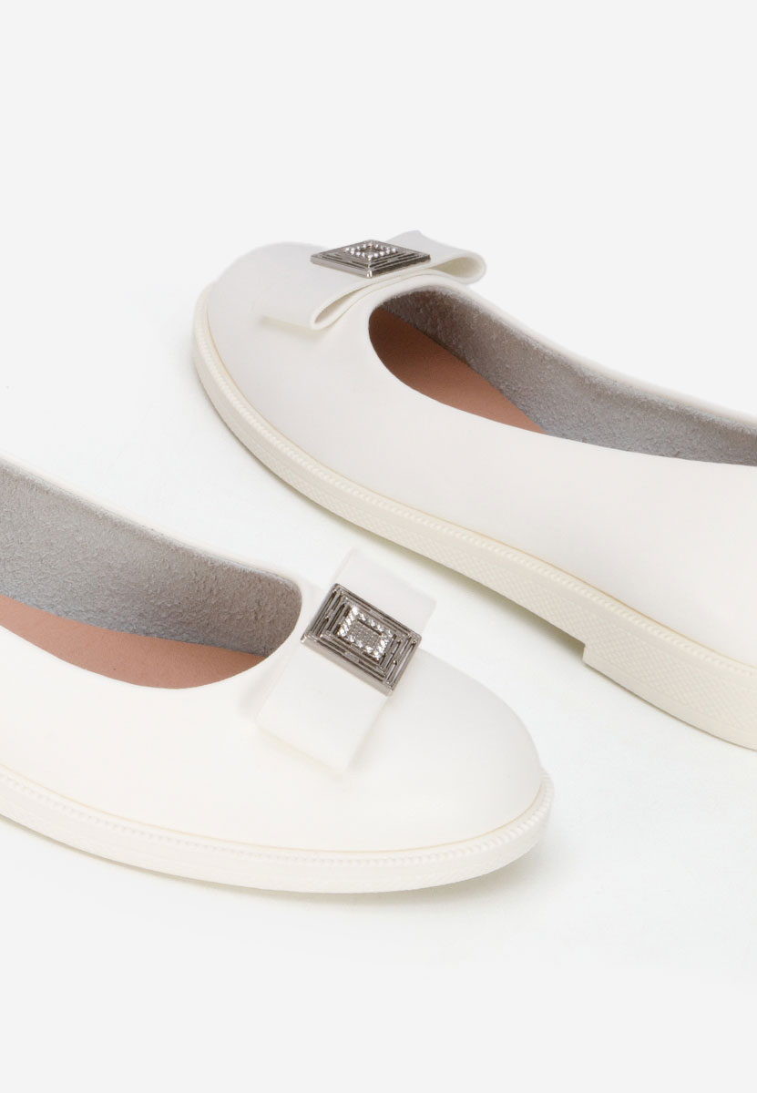 Bílé dámské baleríny Sidiona