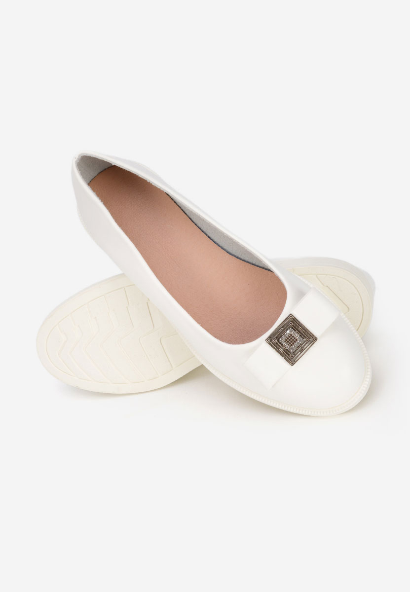 Bílé dámské baleríny Sidiona