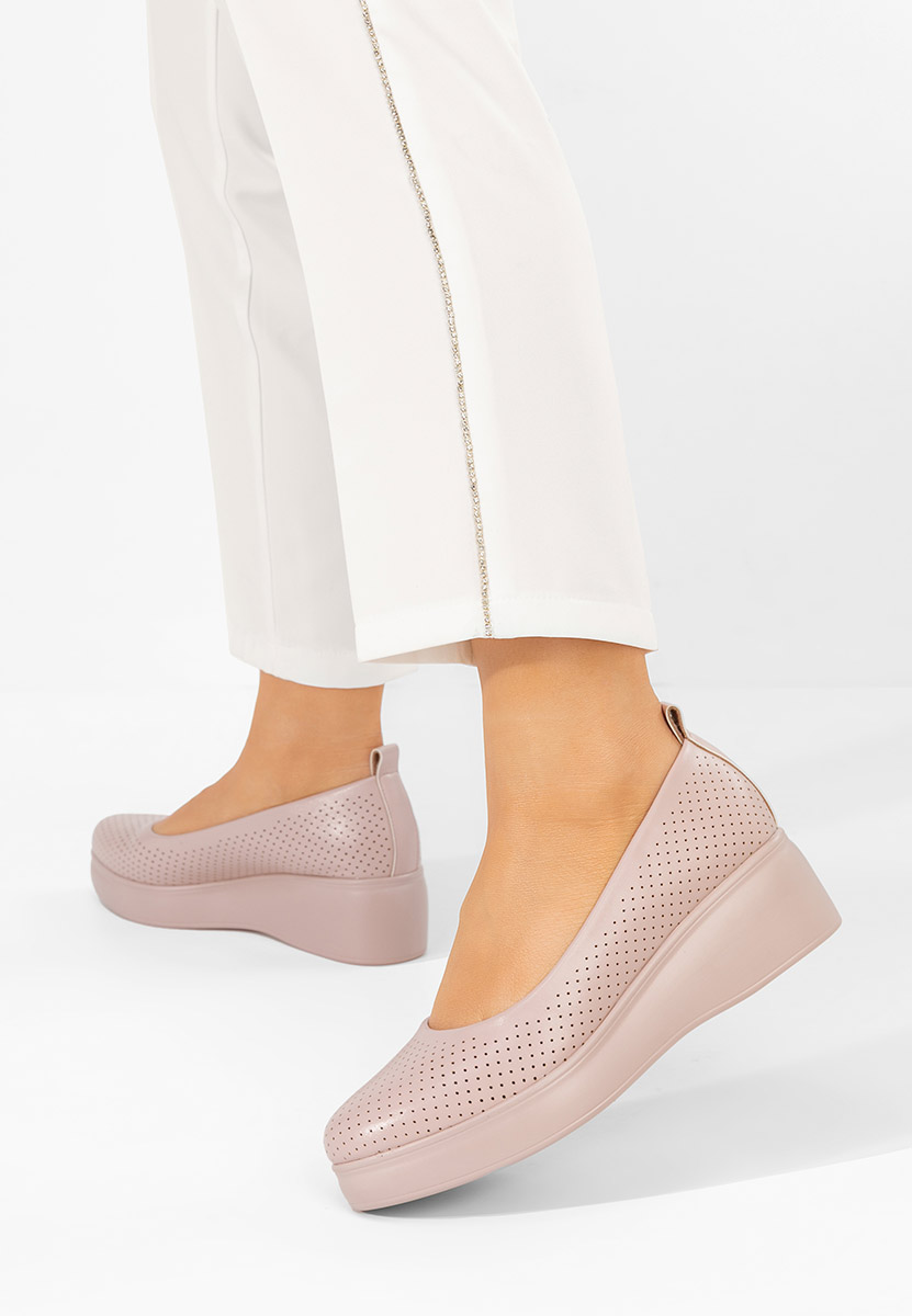 Ružové lodičky na platformě Danetia