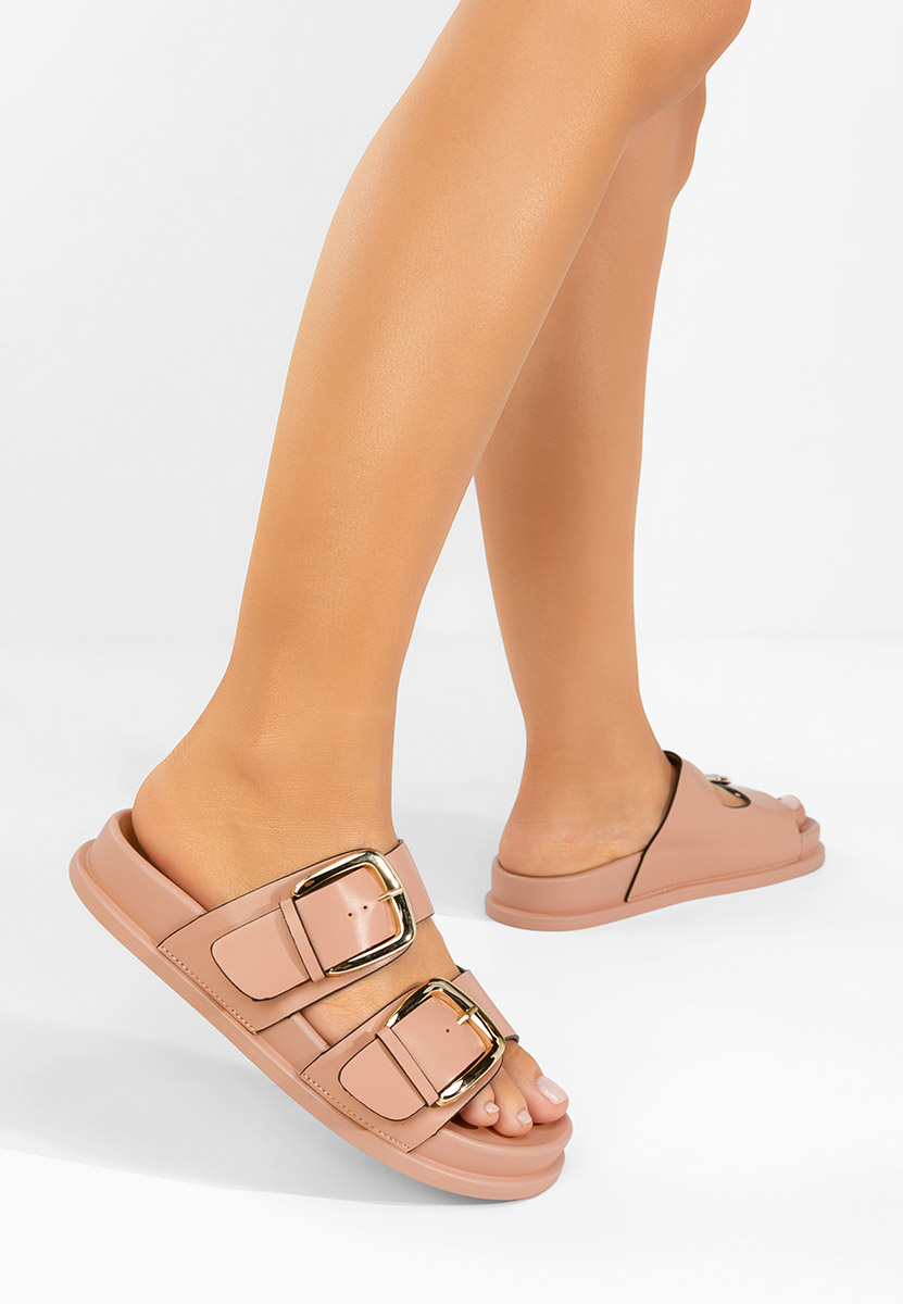 Ružové dámské pantofle Teodia