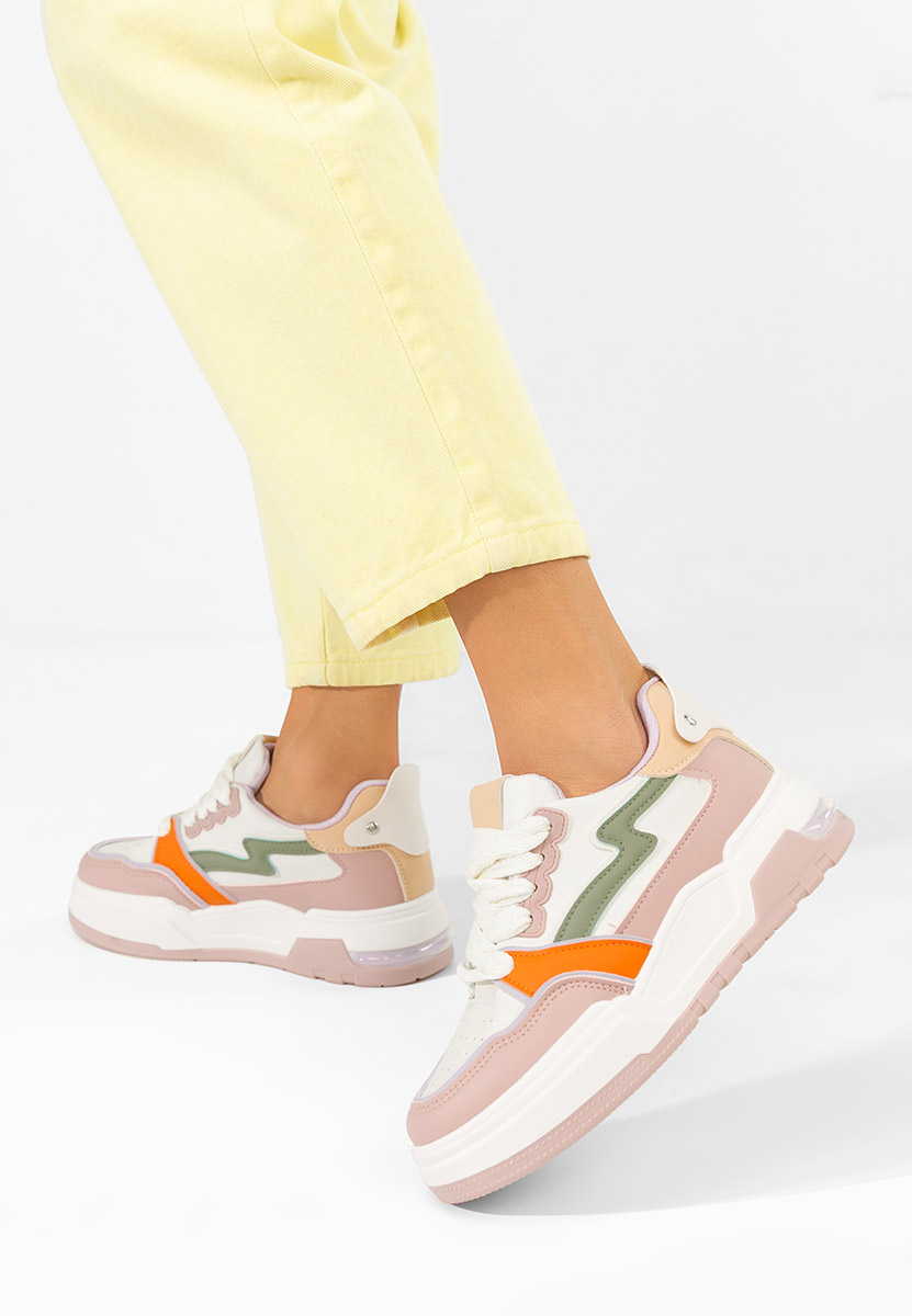 Ružové dámské tenisky na platformě Atanasia