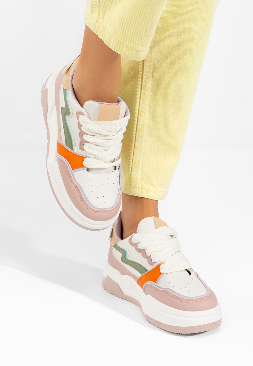 Ružové dámské tenisky na platformě Atanasia