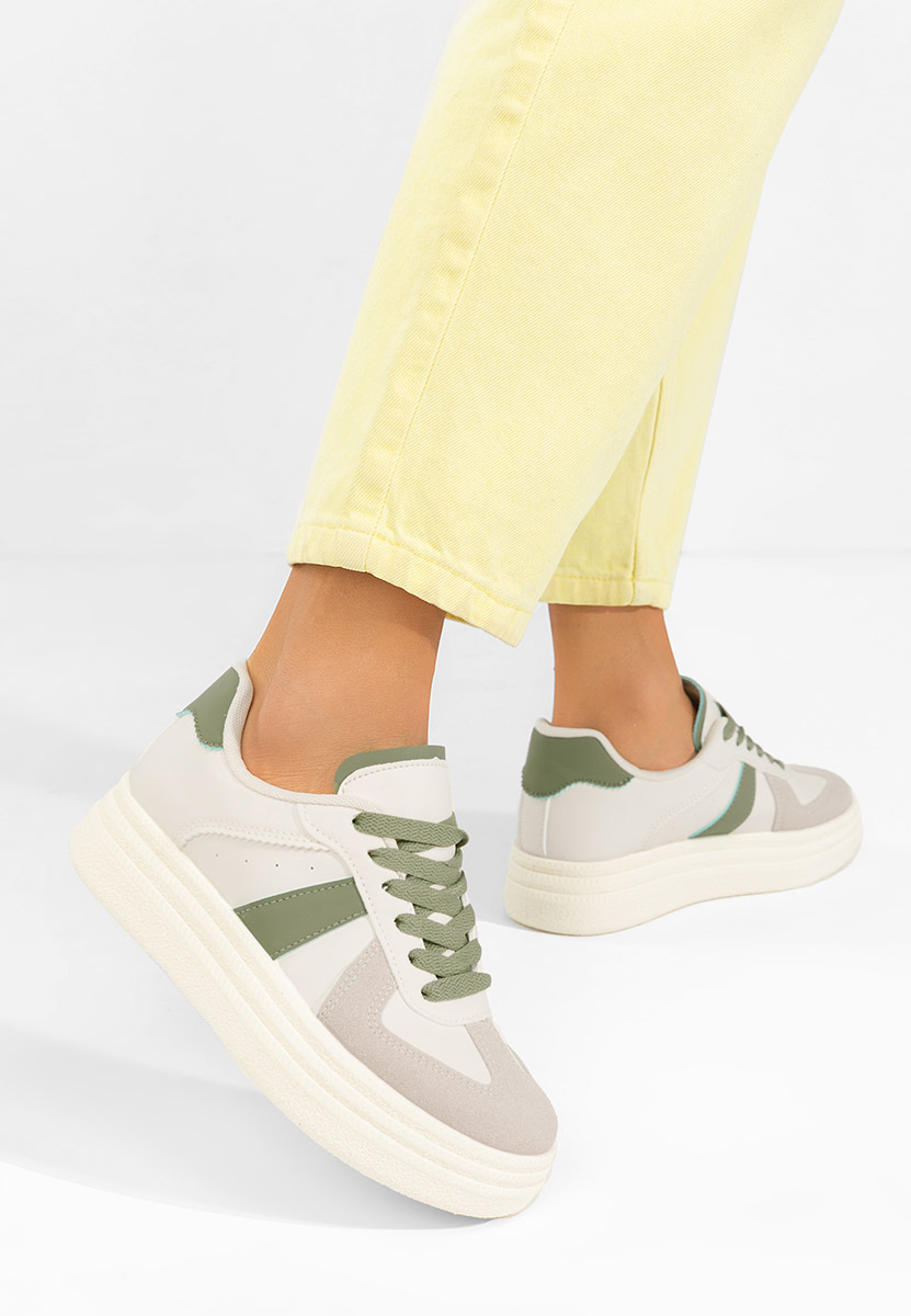 Bílé dámské tenisky na platformě Serinia V2