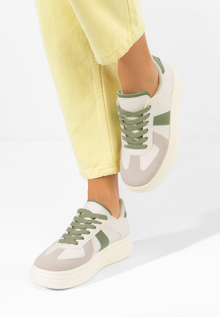 Bílé dámské tenisky na platformě Serinia V2