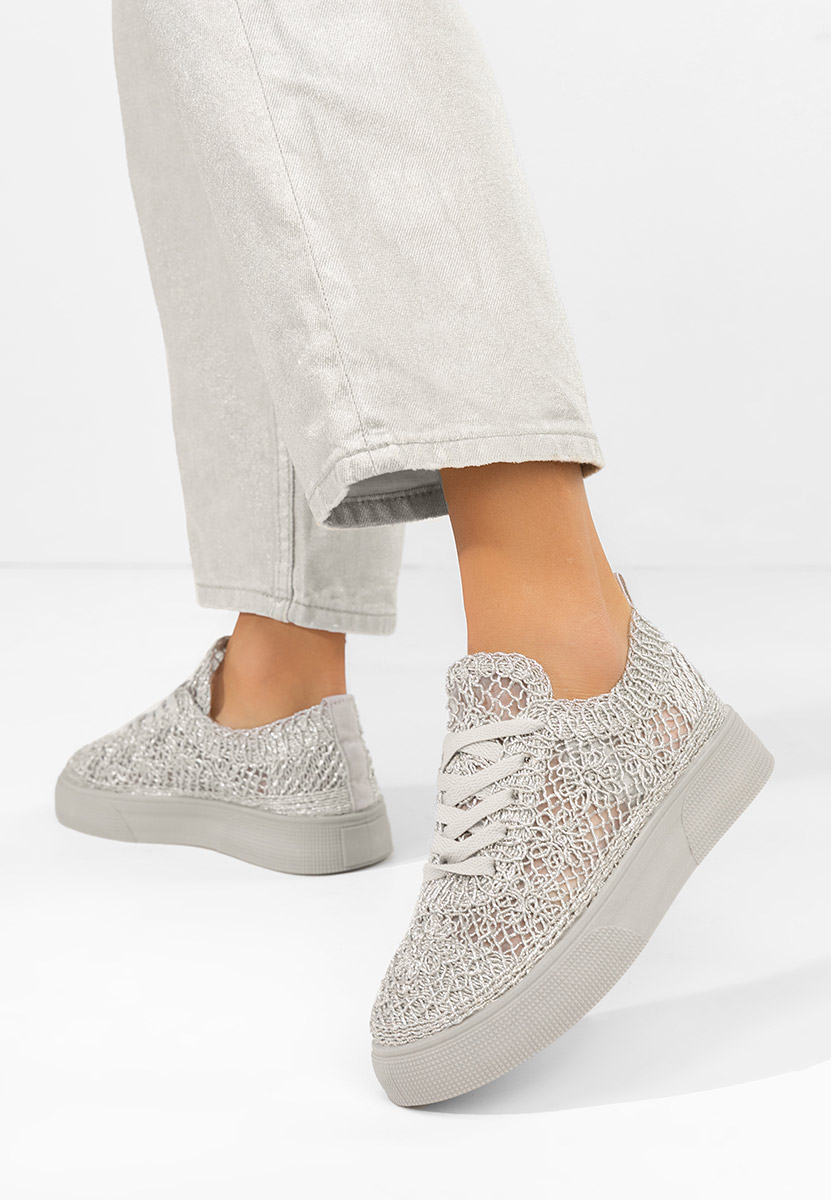 Šedé dámské plátěné tenisky Patrica