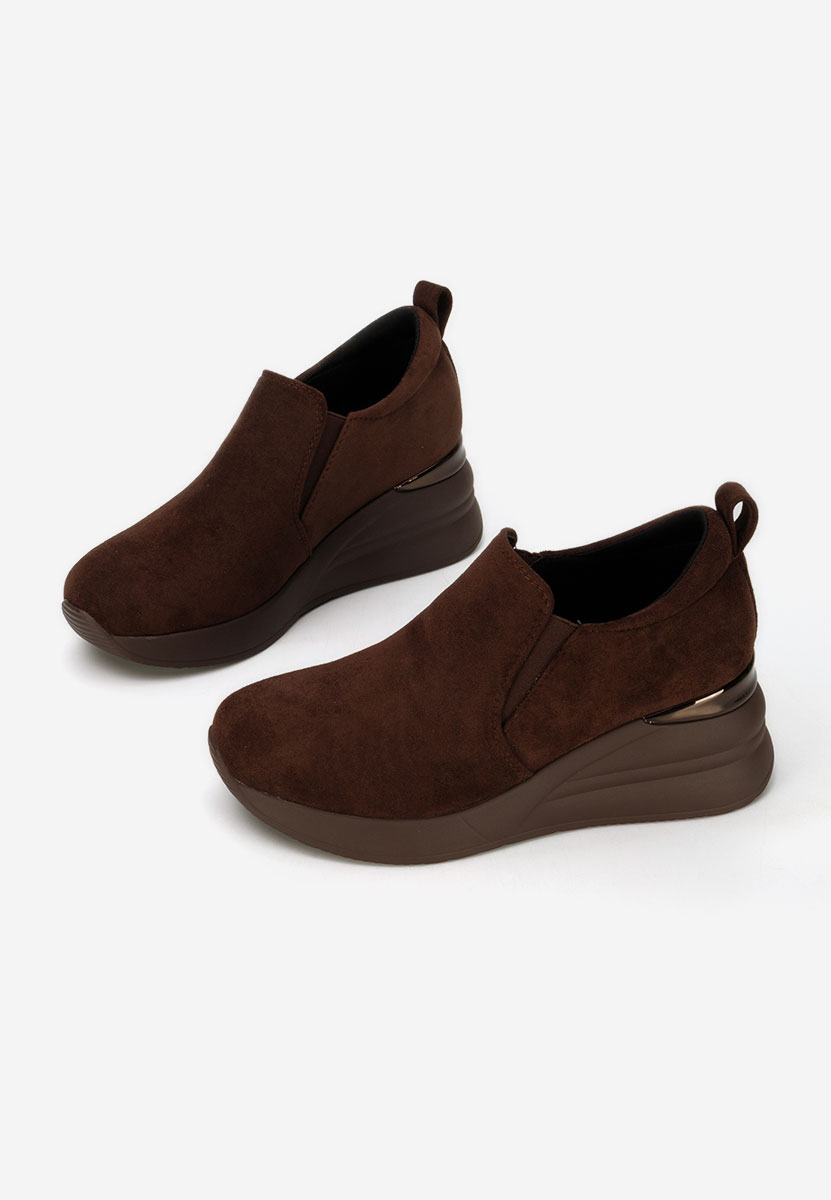 Hnedé dámské polobotky na platformě Leanne V2