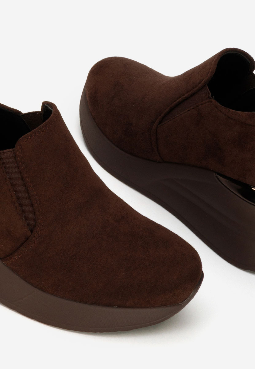 Hnedé dámské polobotky na platformě Leanne V2