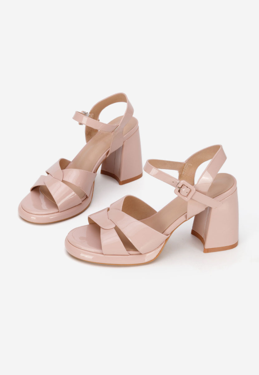 Tělové sandály na podpatku Lorenda