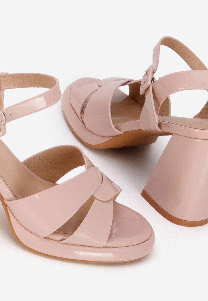 Tělové sandály na podpatku Lorenda