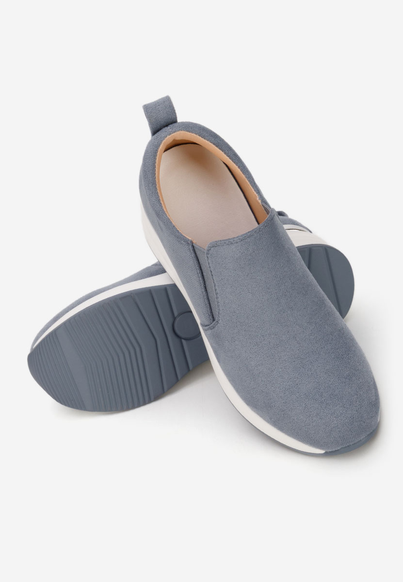 Modré dámské polobotky na platformě Leanne