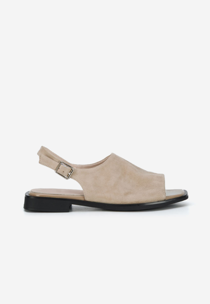 Béžové kožené sandály Saryna