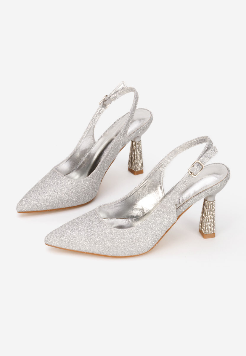 Stribrné elegantné lodičky Axellia
