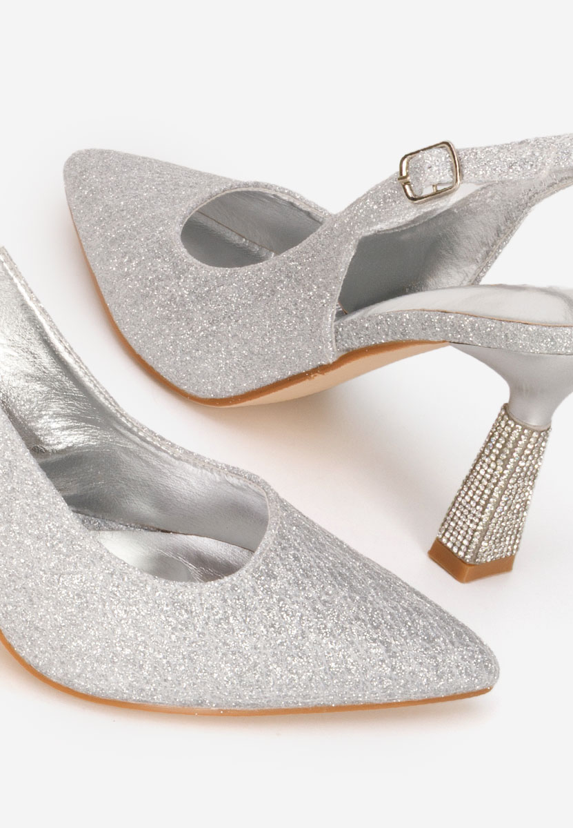 Stribrné elegantné lodičky Axellia