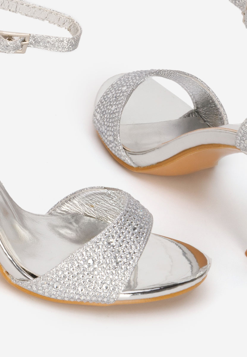 Stribrné dámské elegantní sandály Persiana