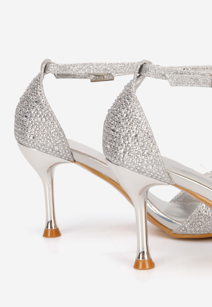 Stribrné dámské elegantní sandály Persiana