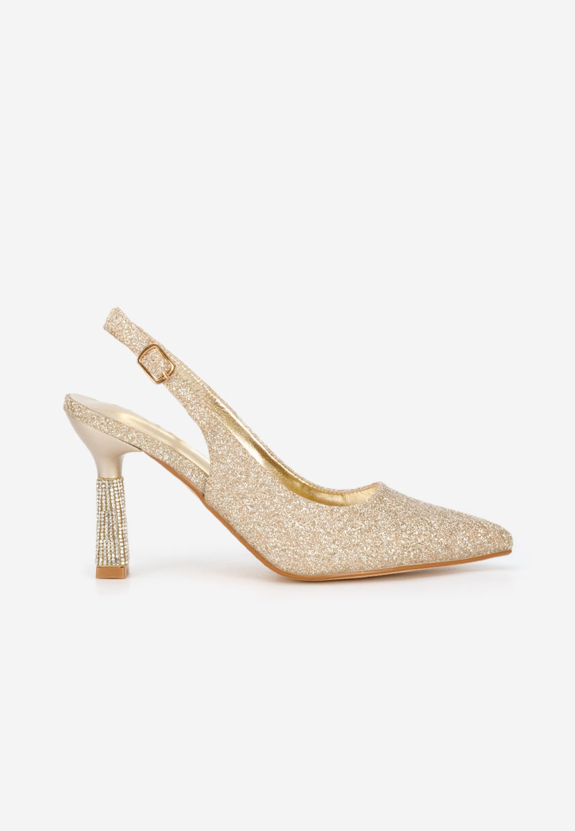 Zlaté elegantné lodičky Axellia