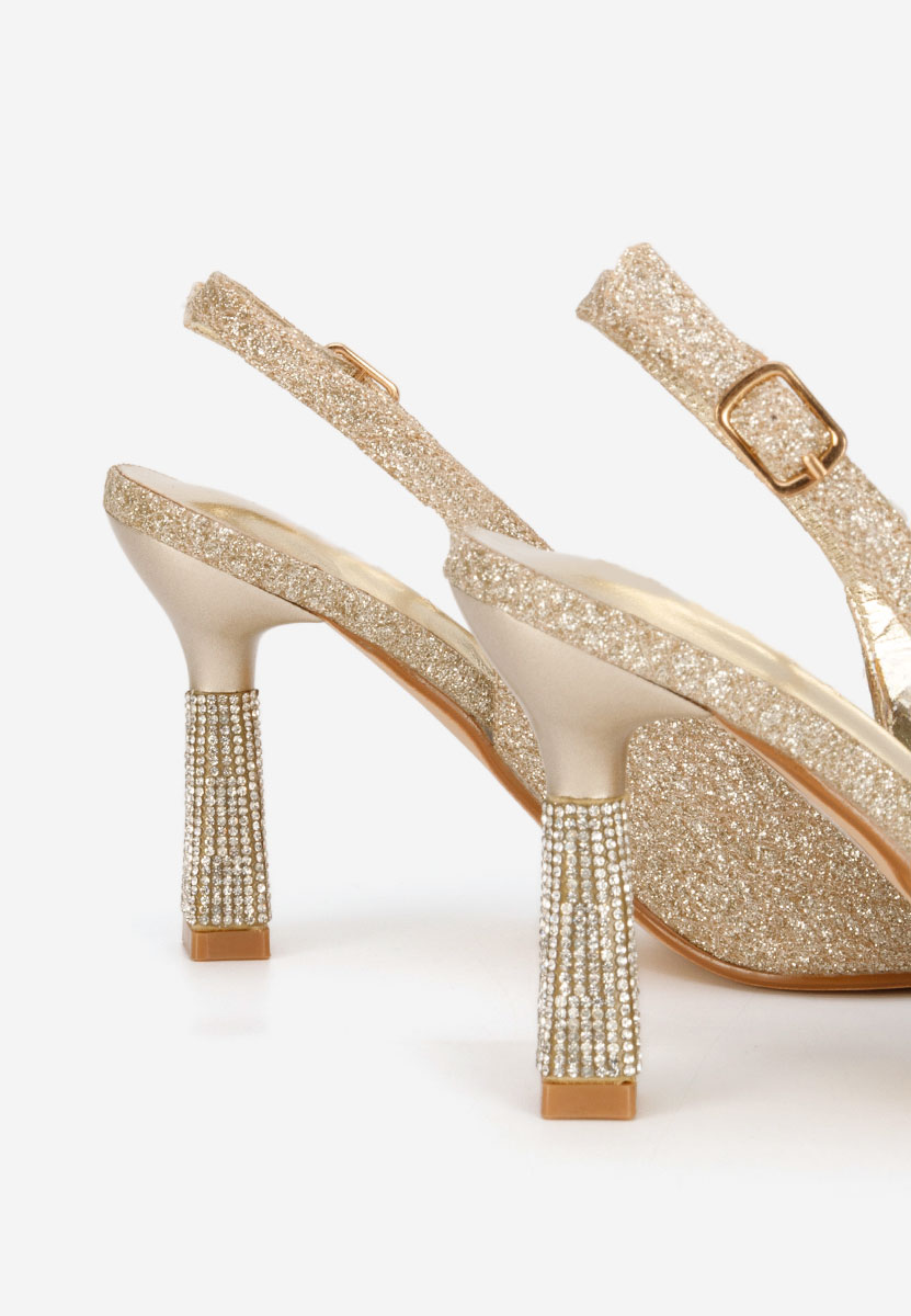 Zlaté elegantné lodičky Axellia