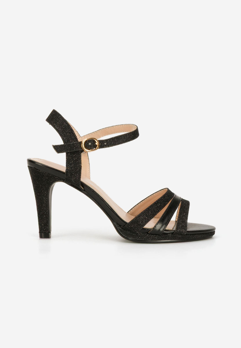 Černé elegantní dámské sandály Raniya