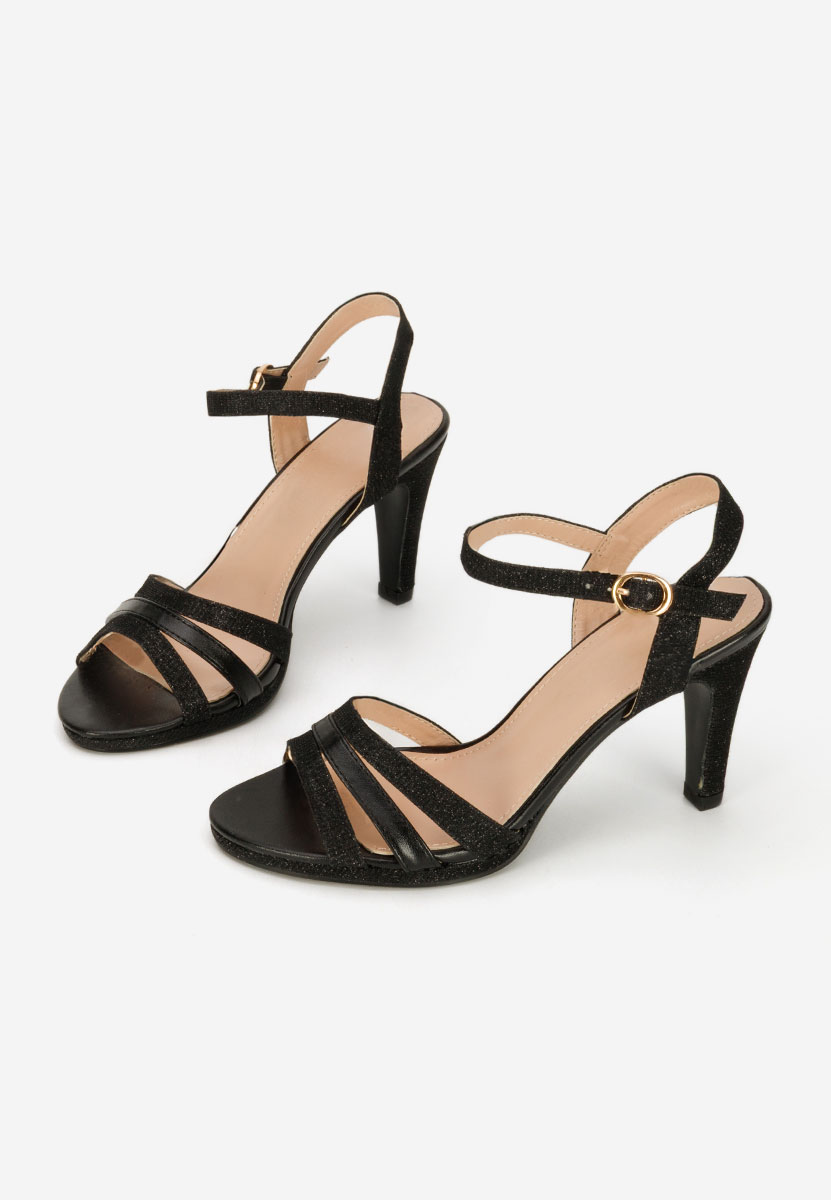 Černé elegantní dámské sandály Raniya