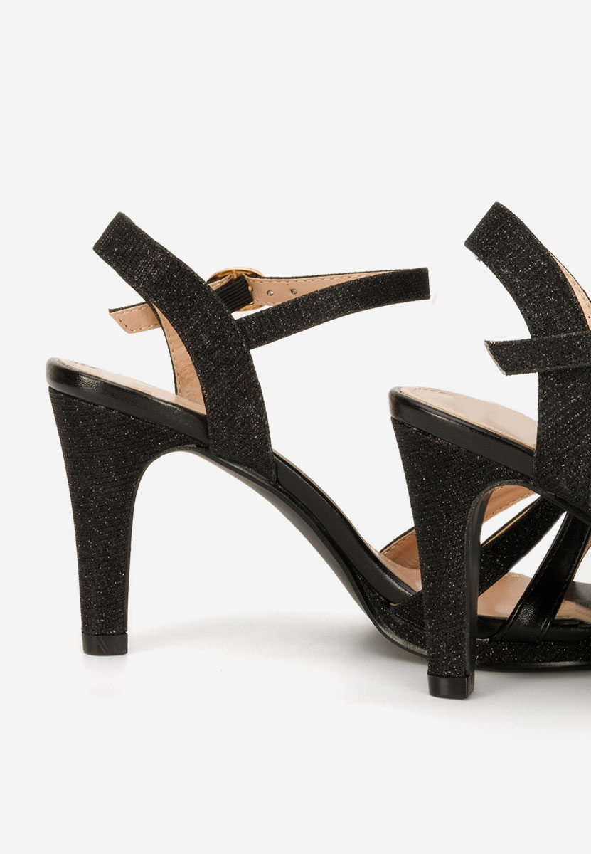 Černé elegantní dámské sandály Raniya
