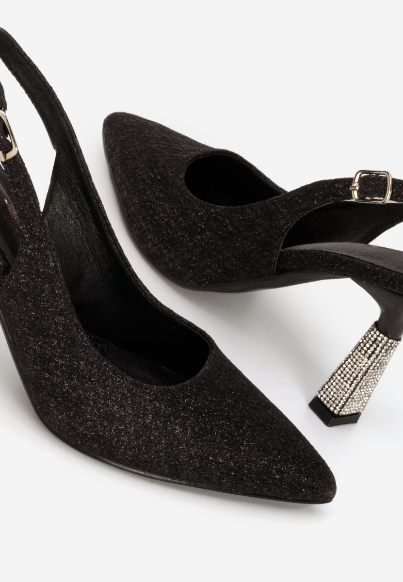 Černé elegantné lodičky Axellia