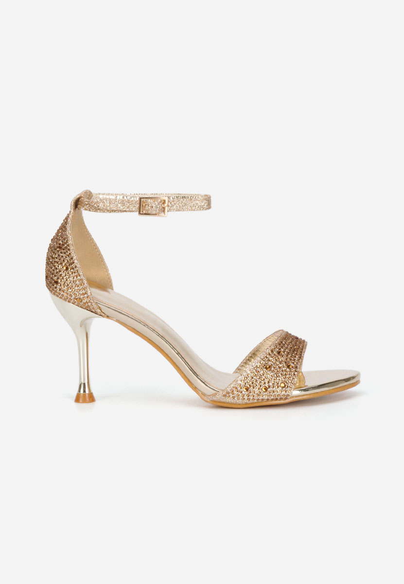 Zlaté dámské elegantní sandály Persiana