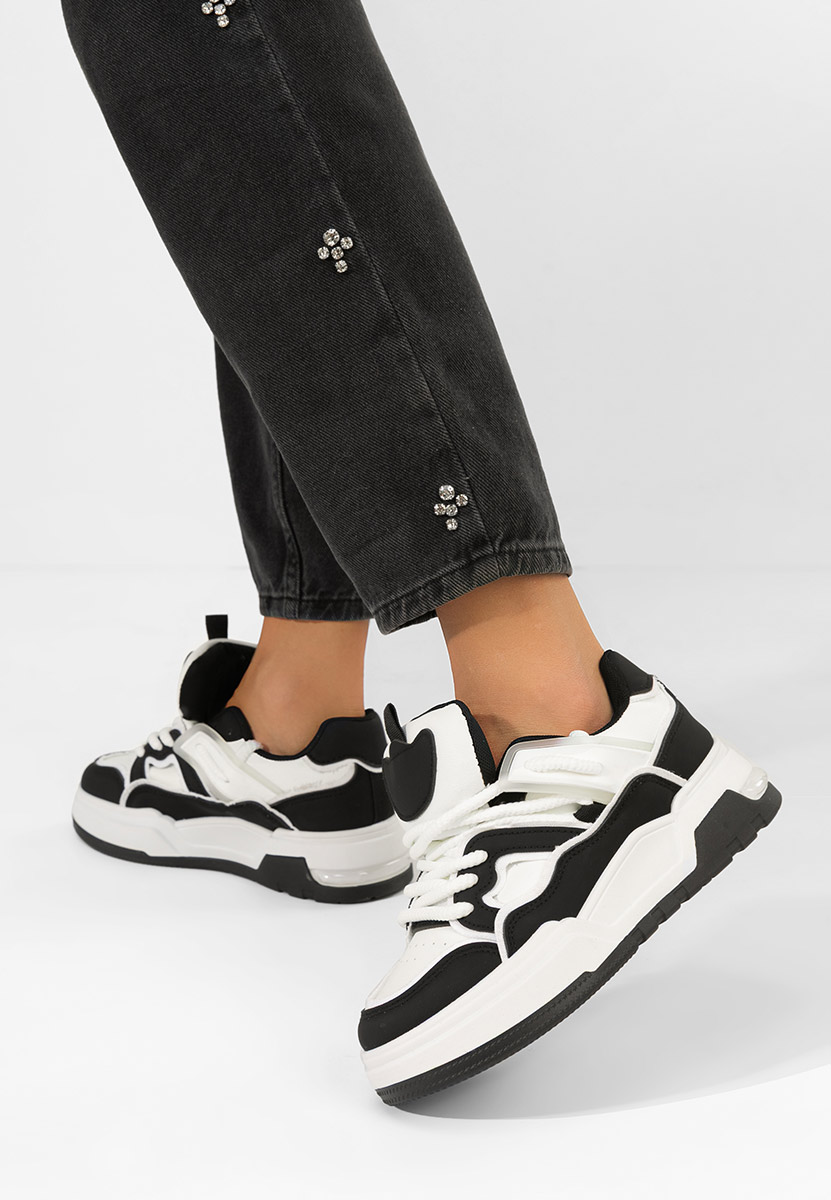 Černé dámské tenisky na platformě Cinzela