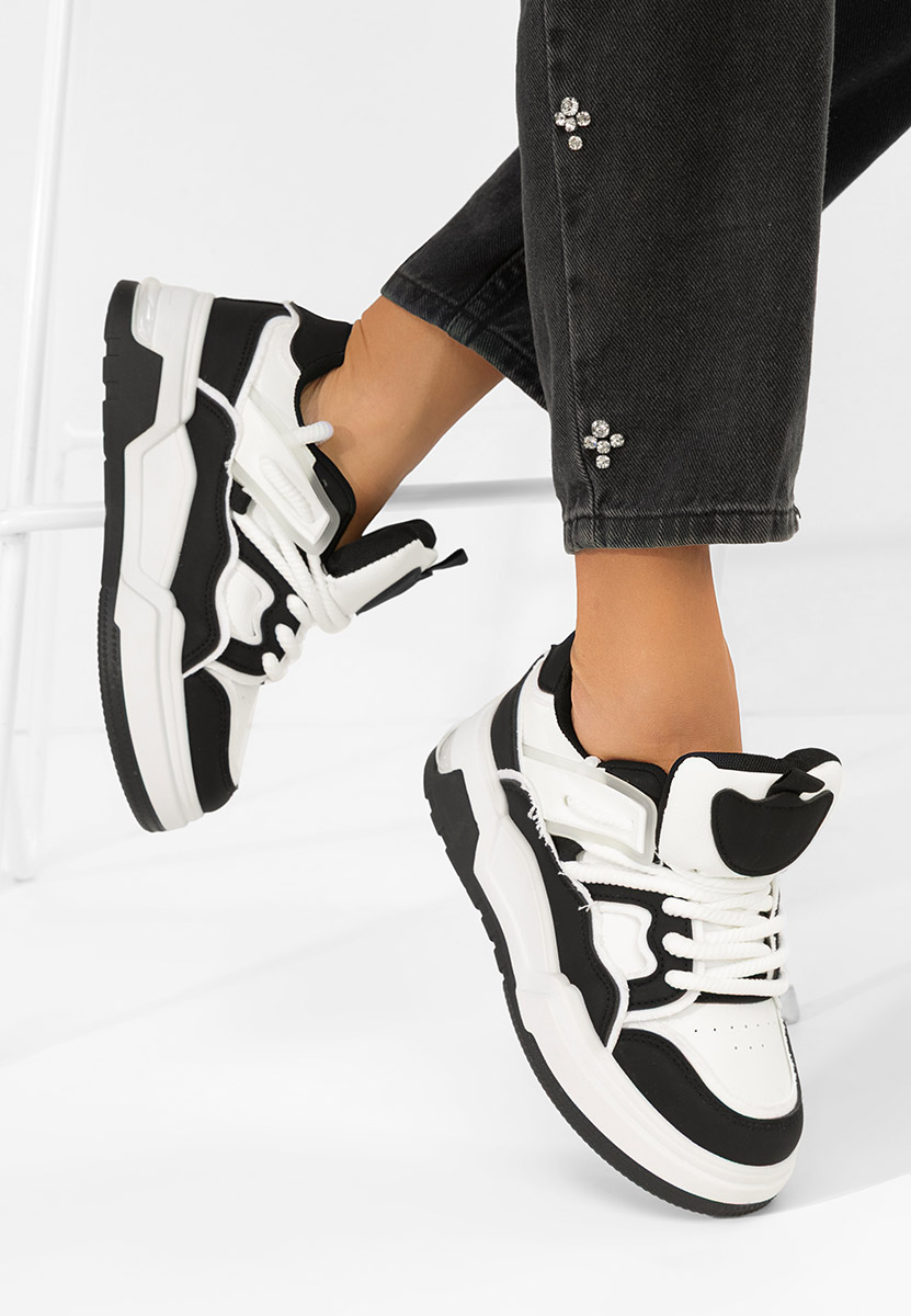 Černé dámské tenisky na platformě Cinzela