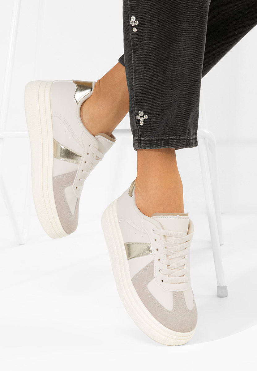 Zlaté dámské tenisky na platformě Serinia