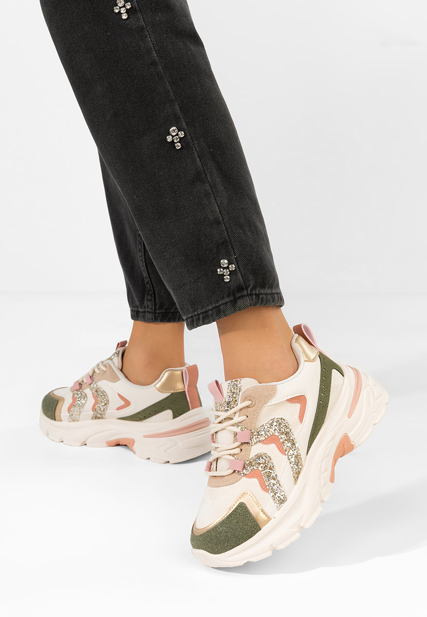 Viacfarebné dámské tenisky na platformě Odinea V2