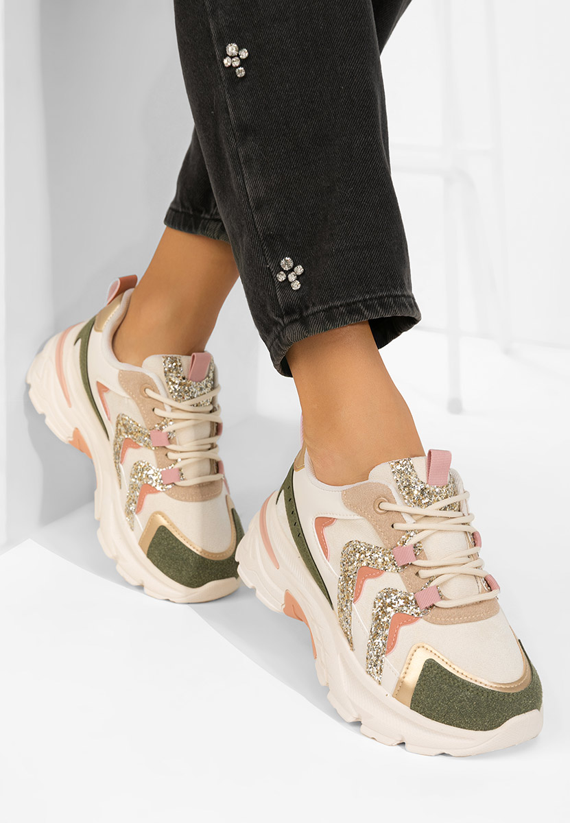 Viacfarebné dámské tenisky na platformě Odinea V2