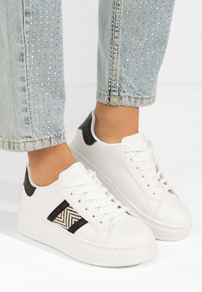 Bílé dámské tenisky na platformě Atenia V2