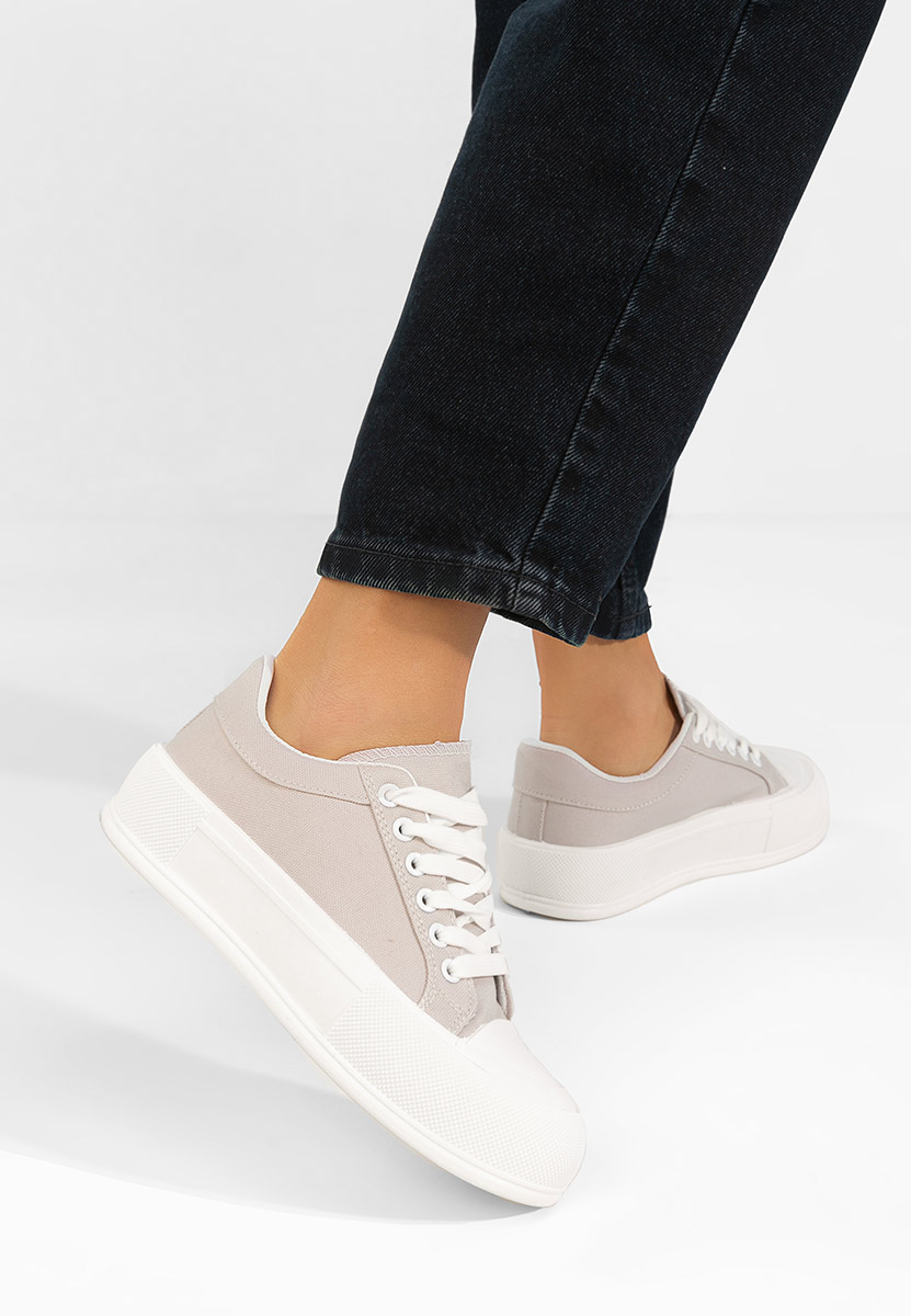 Khaki tenisky na platformě Antonea