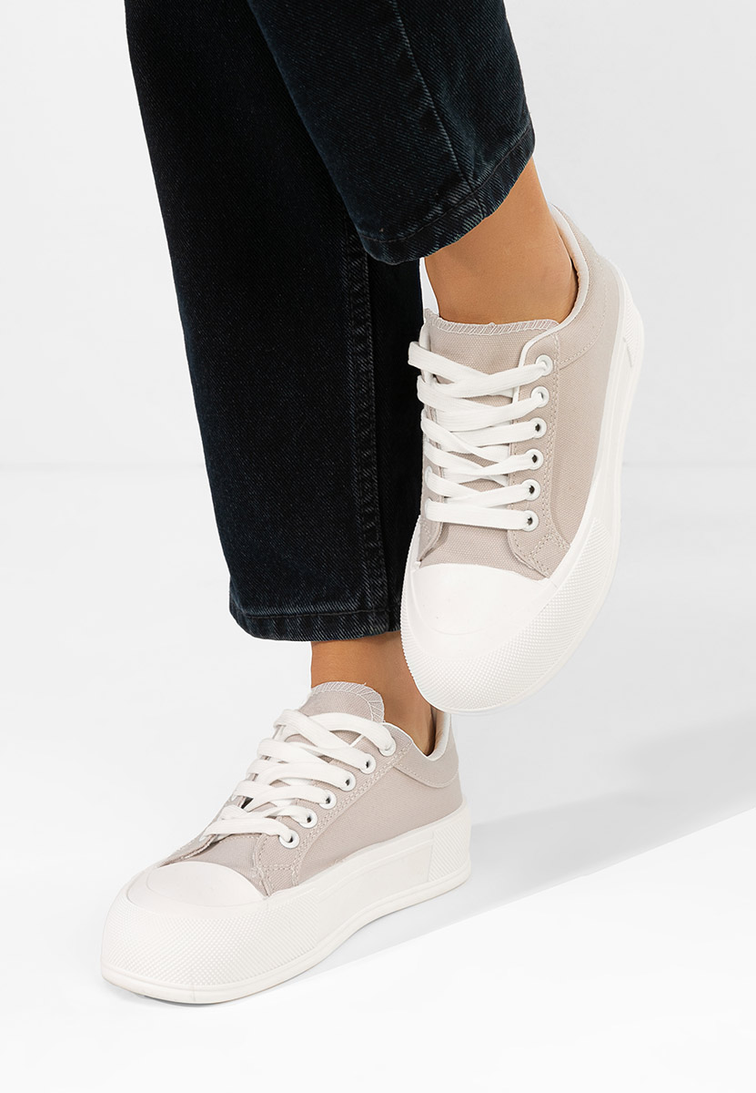 Khaki tenisky na platformě Antonea